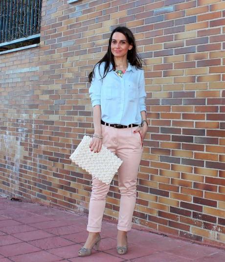 Combinación en tonos pastel...