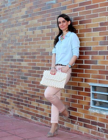 Combinación en tonos pastel...