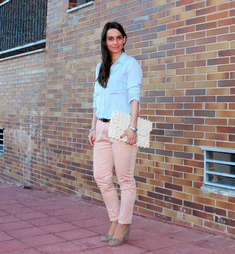 Combinación en tonos pastel...