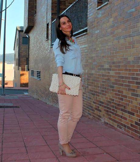 Combinación en tonos pastel...