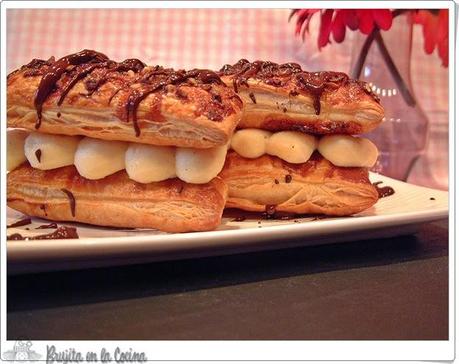 Milhojas de crema
