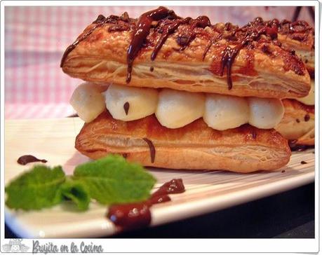Milhojas de crema