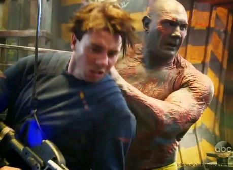 PRIMER VISTAZO A GLENN CLOSE EN LAS NUEVAS CAPTURAS DE GUARDIANES DE LA GALAXIA