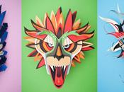 Máscaras cartulinas. Arte barato pero excelente calidad