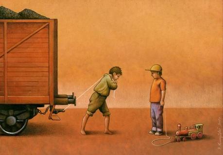 Ilustraciones que te dejarán en qué pensar, hechas por Pawel Kuczynski