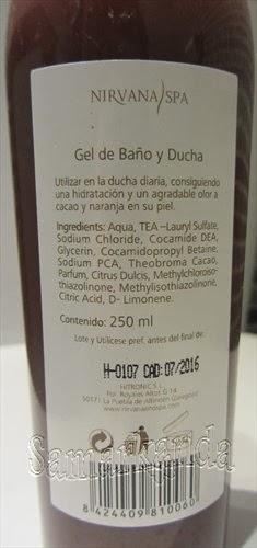 Nirvana Spa: Gel de chocolate