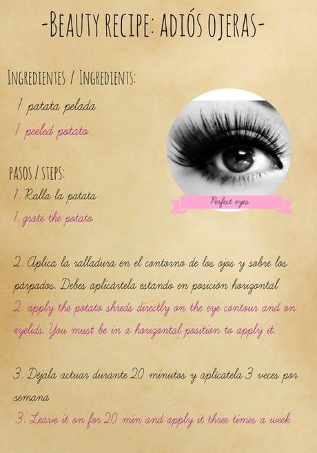 Beauty recipe: adiós ojeras