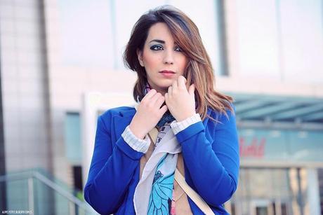 Look of the day: beige mini skirt & butterflies lovelystyle (6)