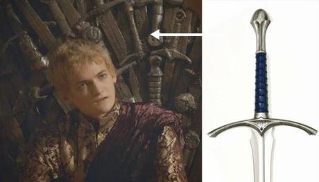 Glamdring en el Trono de Hierro