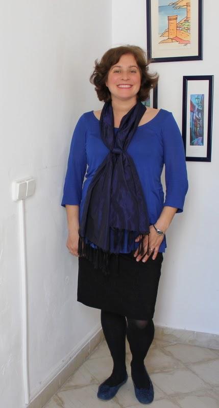 Look blue, blue and black