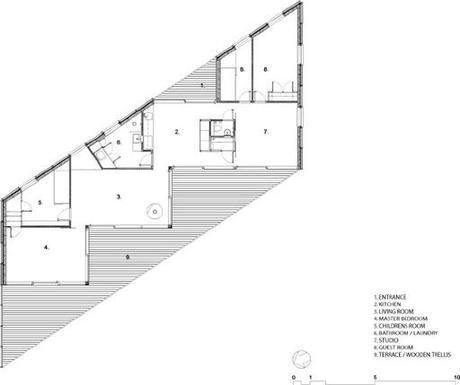 planta Archipelago House by Tham & Videgård Arkitekter