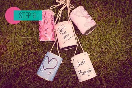 DIY: Latas para el coche de la boda