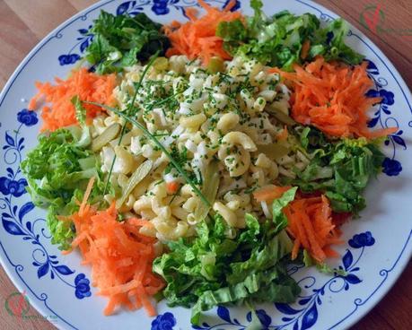 Ensalada de pasta e hinojo.