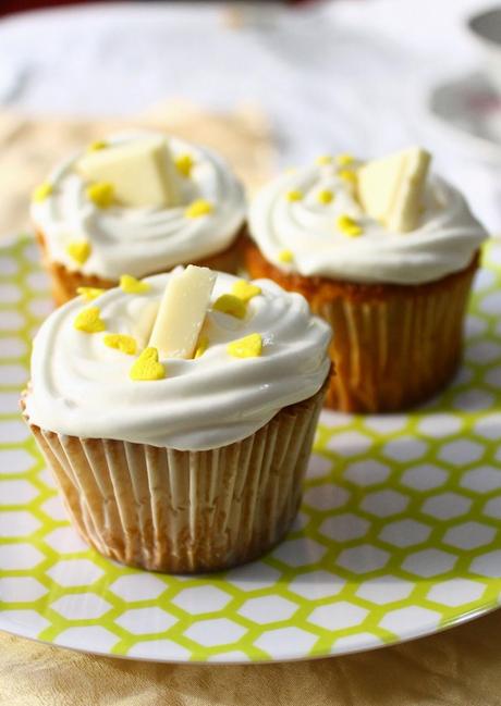 Cupcakes de Chocolate Blanco