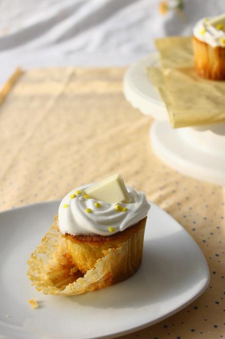 Cupcakes de Chocolate Blanco