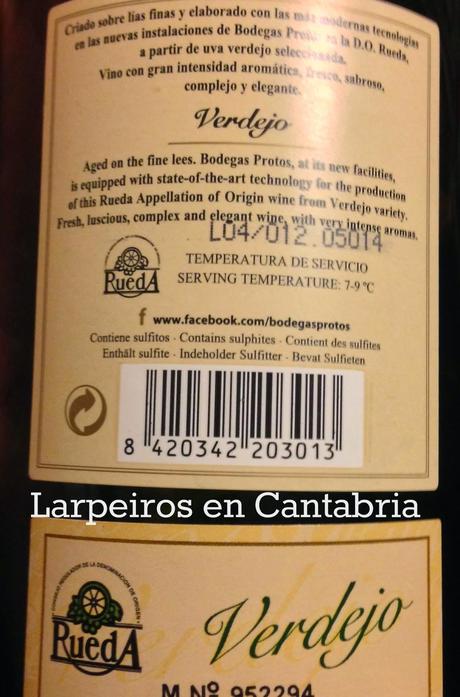 Vino Blanco Protos 2013: Nos gustó mucho