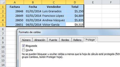 como proteger celdas en excel 07 Cómo Proteger Celdas en Excel