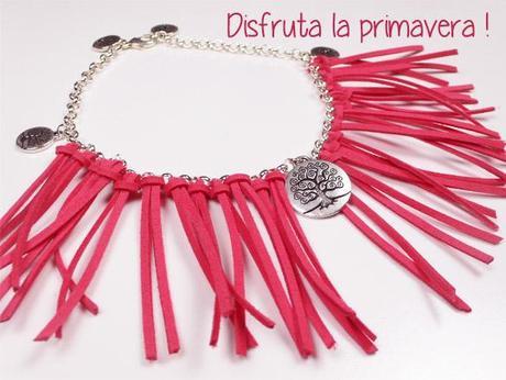 DIY Collar de Verano con Antelina Rosa
