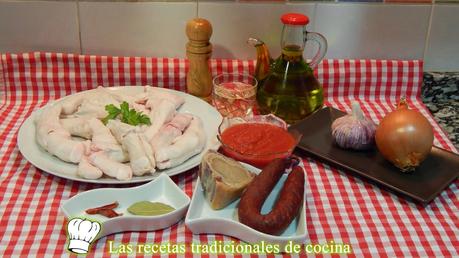 Receta de manitas de cordero estofadas