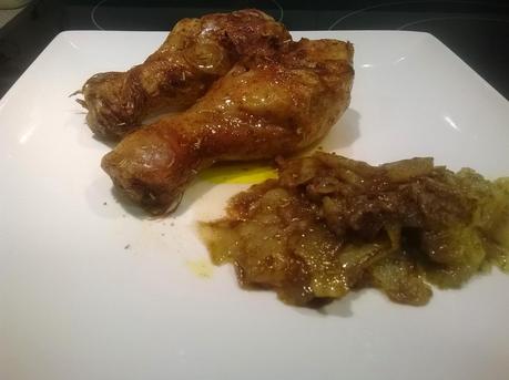 Pollo marinado al horno