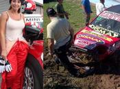 Sandra Villarruel accidentó durante practicas como piloto