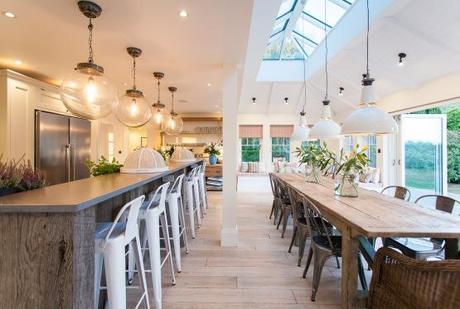 vintage e industrial estilo rústico moderno inglés Estilo New England diseño decoración exteriores decoración inglesa decoración de comedores y salones cocinas grandes modernas blog decoración diseño interiores 