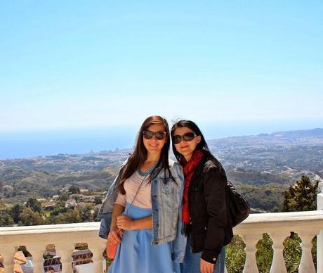 Baby blue midi skirt