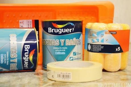 Vamos a tunear el baño. Capítulo 3. A pintar baldosas! Vamos a tunear el baño. Capítulo 3. A pintar baldosas!