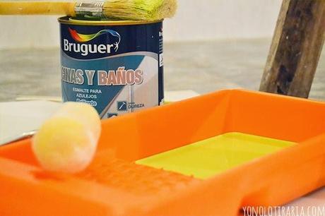 Vamos a tunear el baño. Capítulo 3. A pintar baldosas! Vamos a tunear el baño. Capítulo 3. A pintar baldosas!
