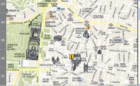 Plano Turístico de Madrid