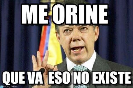 Juan Manuel Santos se Orinó!!!!!