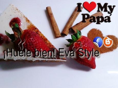 Semifrío de arroz con leche y fresas