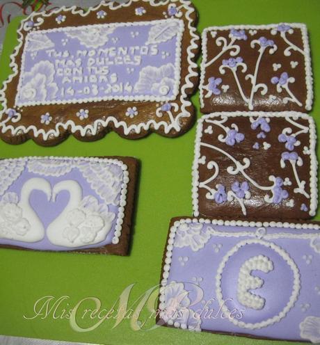 CAJA DE GALLETA DE JENGIBRE Y GALLETAS CON FOTOS