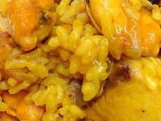 Arroz rape mejillones