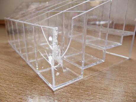 II pedido Buy in coins: muestrario de uñas, pinceles retráctiles para labios, brocha imitación F80 de Sigma, brocha abanico, organizador de labiales y espejito de dentista