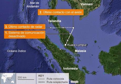 Once hipótesis sobre desaparición del vuelo de Malaysia Airlines [+ video]