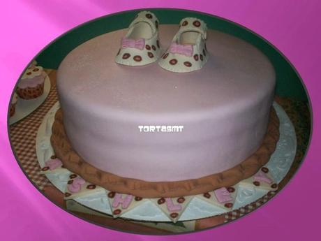 TORTA LEOPARDO PARA BAUTIZO