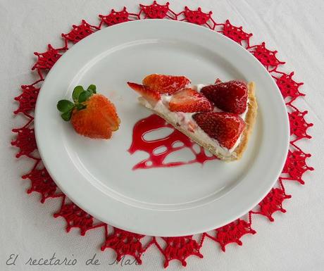 tarta de requeson y fresas2
