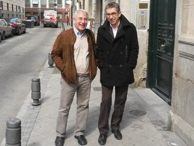 Enrique del Olmo y Jordi Martí, este miércoles, en Madrid.