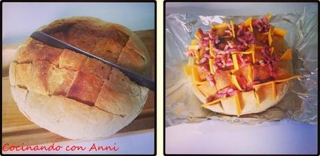 CHEDDAR BACON CON SALSA DE MIEL Y MOSTAZA