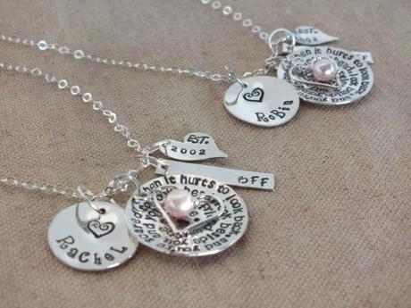 Letters and necklaces
