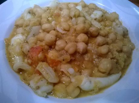 Garbanzos con Jibia