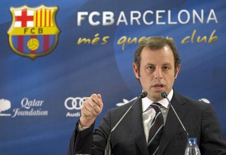 (EFE) CALCIO, LIGA: IL PRESIDENTE DEL BARCELLONA SANDRO ROSELL