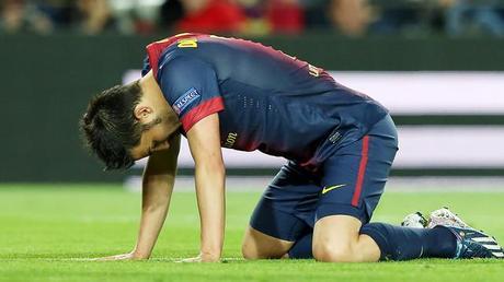 David Villa, ejemplo de la impotencia vivida ayer.