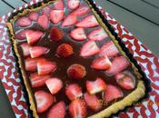 Tarta chocolate fresas súper rápida
