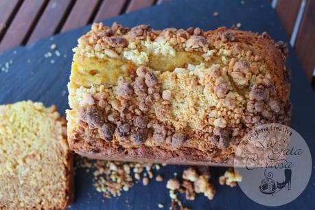 BIZCOCHO DE NARANJA CON STREUSEL DE MAZAPAN