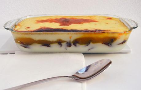 Pastel de morcilla, manzana y patata