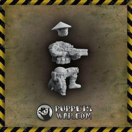 Bushi troopers con Nón lá de Puppets War