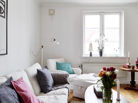 Una vivienda cotidiana. Decoracion sencilla a base de detalles