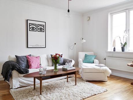 Una vivienda cotidiana. Decoracion sencilla a base de detalles